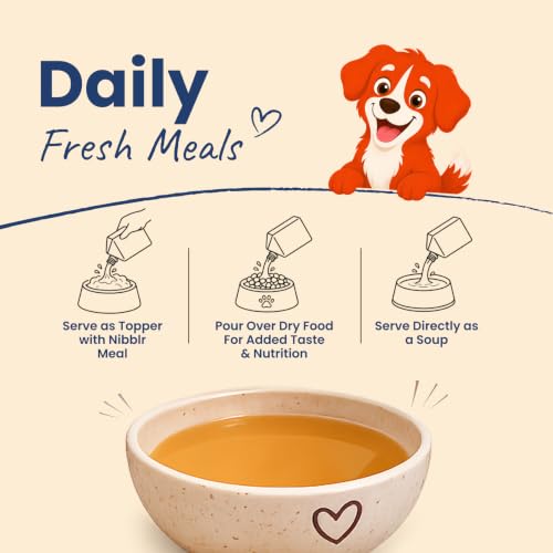 Image of Nootie Bone Broth for Dogs & Cats | Slow-Simmered 12+ Hours | Collagen + Glucosamine | Gut Health & Joint Support | Hydrating Meal Topper | Preservative-Free | Pack of 3 (Mutton)