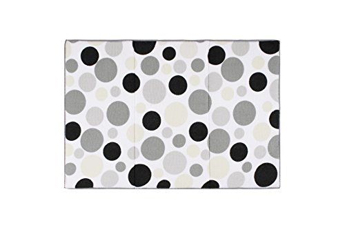Ritz Polka Dot Reversible Absorbent Microfiber Dish Drying Mat, 21-inch by 14-inch, Pebble