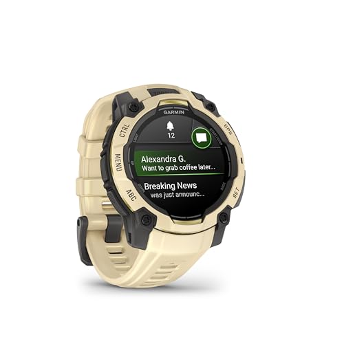 Image of Garmin Instinct 3 - 45 mm, AMOLED Display, Rugged Outdoor GPS Smartwatch, Built-in Flashlight, Alpine Rush Collection Limited Edition Color, Citrine with Citrine Band | 45mm Amoled Display, Rugged GPS Smartwatch with Built-in LED Flashlight, Alpine Rush Citrine, Fiber-Reinforced Polymer Case