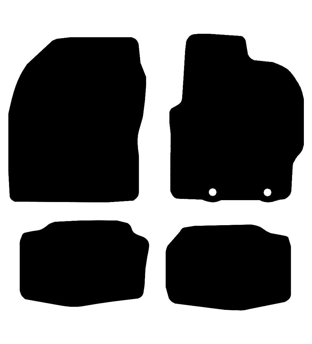 Car Mats for Toyota Yaris GR 2020-2025 - 3 Piece Set - 2 Clips