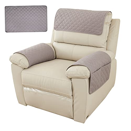 Fundas para reposabrazos de sofá protectoras de poliéster antideslizante para sillón 2