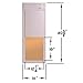 High Tech Pet Power Pet Door for Door and Wall Installations, Large