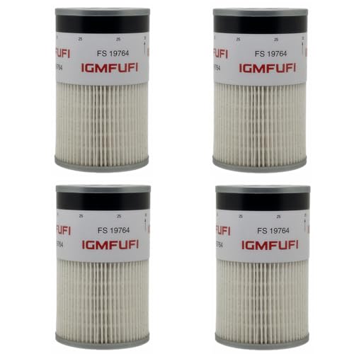 IGMFUFI FS19764 Fuel Filter/Water Separator Replacement For FS19763 PF9814 P550849 33964 Fit For ISX Series Engines(Pack of 4).