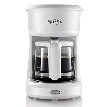 Mr. Coffee 2134286 5-Cup Mini Brew Switch Coffee Maker, White