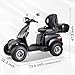 Dvsripa 2-in-1 Electric Golf Cart &Mobility Scooter for Adult,Heavy Duty Electric Golf Carts with Rear Lockbox & Golf Cart 1000W Motor, 4 Fat Tires (Black)