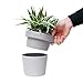 Suck UK Hidden Storage Plant Pot - Key Hider - Hide A Key Planter - Diversion Safe - Fake Plant Secret Storage - Secret Stash - Ceramic Flower Pot Hidden Compartment - Money Hideaway - Cash Box