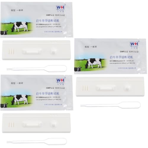 Image of PATKAW 3 Pcs Pregnant Tester Cow Pregnancy Test Paper Pigs Pregnancy Test Strip Horse Pregnancy Test Strip Cattle Pregnancy Test Strips Farm Testing Tool Livestock Pregnant Test Paper Sow