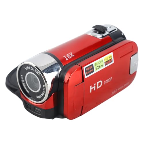 Amazon | カメラ ビデオカメラ フル HD 16X 回転 ヴィンテージ Fosa