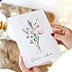 BETESSIN 6 Sets Dankeskarten DIN A6 - Danke Karten mit Umschlägen und Stickern - Elegante Faltkarten mit Wildblumenstrauß-Motive - Dankeschön Geschenke für Kollegen, Lehreren und Freunde