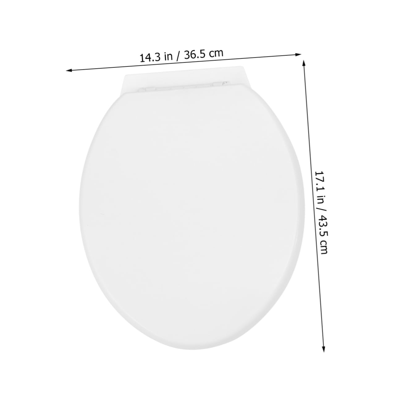 Geformter Toilettendeckel 03a aus Pp, Dicke O-form Weiß