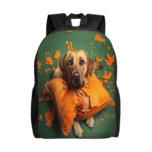 Comfort Fit Unisex Dog Pillow Mischief Backpack Durable for Daily Commute & Travel Adventures 16 Inch