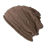 [カジュアルボックス] ニット帽 TUYU コットン メッシュ ルーズワッチ 男女兼用 フリーサイズ ブラウン