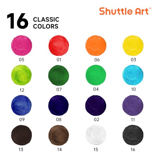 Shuttle Art SA WCP16-15 16 Colors Watercolor Paint Set Bulk thumb #2