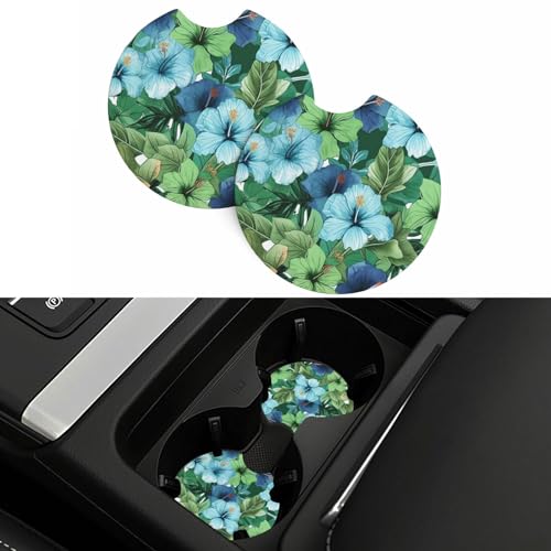 Portavasos para carro juego 2 piezas negro goma antideslizante miniatura 5