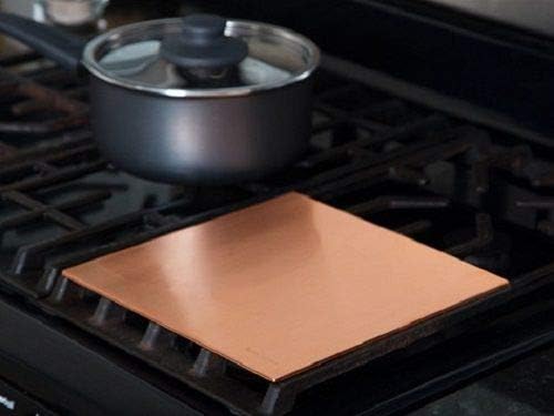 Copper Heat Diffuser Cooking Plate 8" Round for Cooktop or Stove