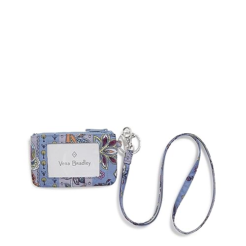 Image of Vera Bradley Women's Recycled Lighten Up Reactive Zip ID Case and Lanyard Combo