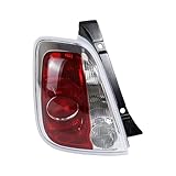 Ayerann Car Tail Light Rear Taillight Brake Driving Reversing Lamp Turn Signal Lamp Compatible With Fiat 500 Car Accessories Left Right(No Bulb,Left)
