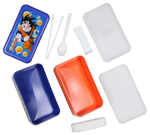 Just Funky Dragon Ball Z Orange And Blue Goku Single Portion Compartment Bento Lunch Box #TOP1