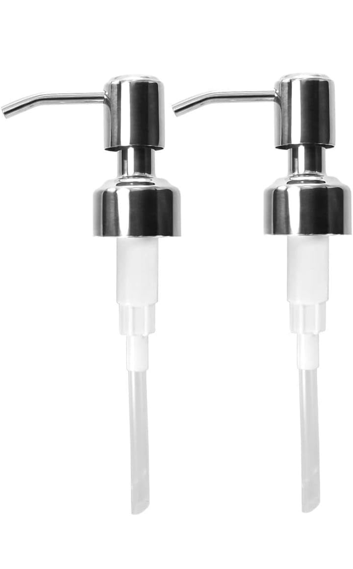 NISHWARE Stainless Steel Liquid Soap Dispenser Replacement Pump/Soap Pump/Lotion Pump (Pack of 2) (B0CP3W6K5C) Amazon Price History, Amazon Price Tracker