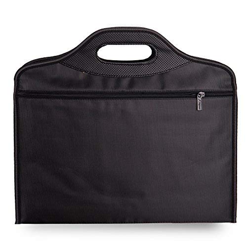 Professionnel Serviette Classeur Porte-Documents/Tablette Sac à Main Homme Pochette Avec Poignée Format A4 Noir Cartable Collège Sacoche Portable Bag Business