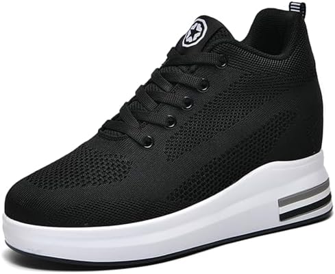 ESPRIT sneakers met sleehak donkerblauw