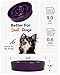 LE TAUCI Hundenapf aus Keramik, Antischlingnapf für Mittelgroße und Kleine Hunde, Langsam Fressen und Spaß für den Hund, Fressnapf mit Rutschfestem Design (Labyrinth Lila, S-350 ml)