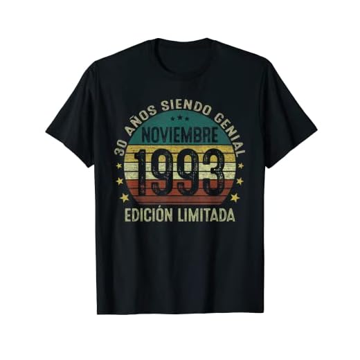 Nacido En Noviembre 1993 Vintage 30 Años Regalo Hombre Camiseta