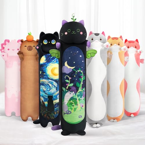 Long Cat Plush 5 Sizes, 120% Extra Filling Giant Plushness Kids B...