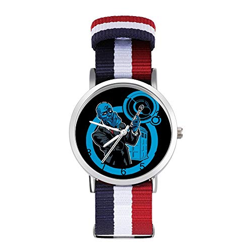 Watchmen Doctor Who Blue Mix Freizeit Armband Uhren Geflochtene Uhr mit Skala