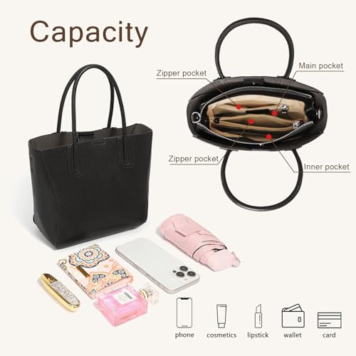 Top Handle Handbags Shoulder Bags for Women Genuine Leather Purses with Adjustable Strap4