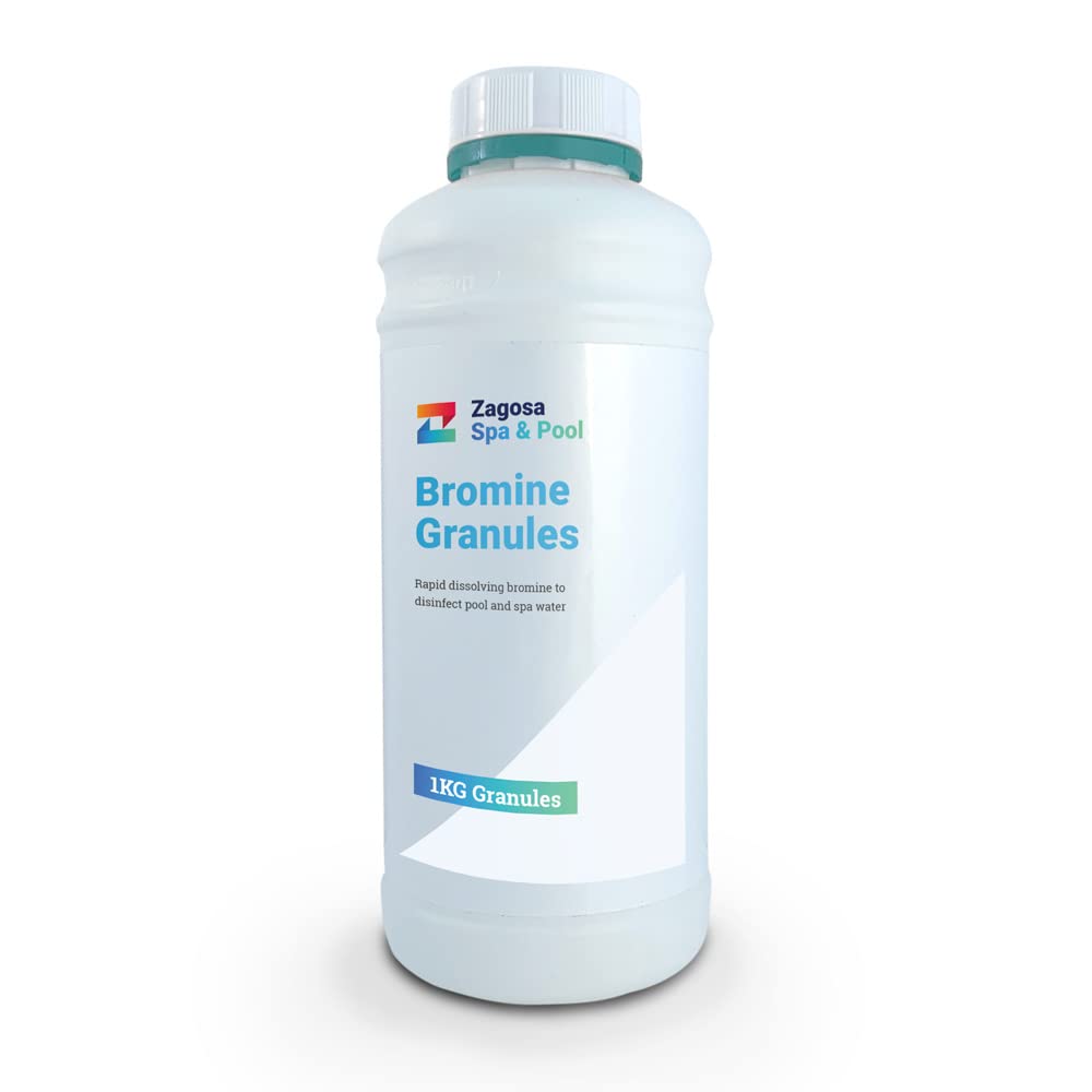 Zagosa 1kg Bromine Granules - Spa Bromine 1kg, Pool Bromine 1kg Granules as a primary disinfectant for your water