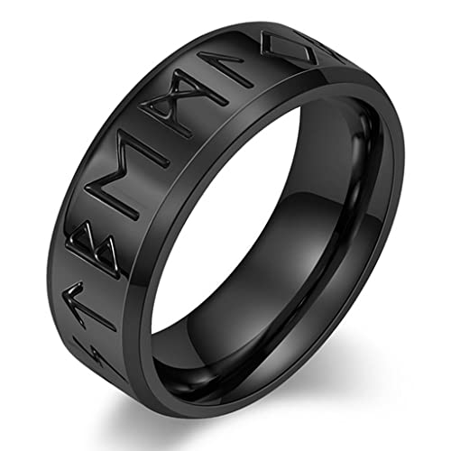 Bague Odin en acier noirci : le savoir-faire nordique au doigt