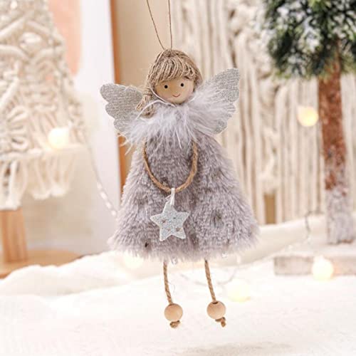 Fzbnsrko 3Pcs Angel Doll Pendants,Christmas Hanging Angel Doll Pendant Plush Doll Angel Ornaments For Christmas Party New Year,Birthday Party,Wedding,Valentine's Day Decoration(Random Color) #TOP5