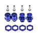 4Pcs Aluminum 12mm to 17mm Wheel Hex Hub Conversion Adapter for 1/10 RC Car Upgrade Parts