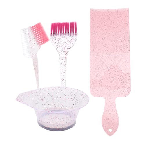 HONITANO Kit de Tinte para Cabello con Cuenco y Cepillo Cómodo y Fácil de Usar para Teñir Casa Accesorio Práctico para Mezcla y Aplicación