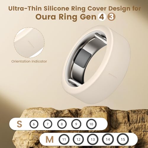 Ultra-Thin Covers Compatible with Oura Ring Gen 4/4 Ceramic/Oura Ring Gen 3 Cover, Anti-Scratch Silicone Smart Rings Acc - Additional View