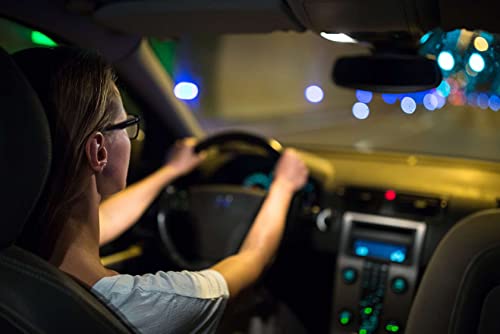 Image of NIGHTBIRDS Clip-on Night Driving Glasses - NightFlyer CL Matte Black with Dual-Zone Anti-Glare Lens Technology for Men, Women, One-Size