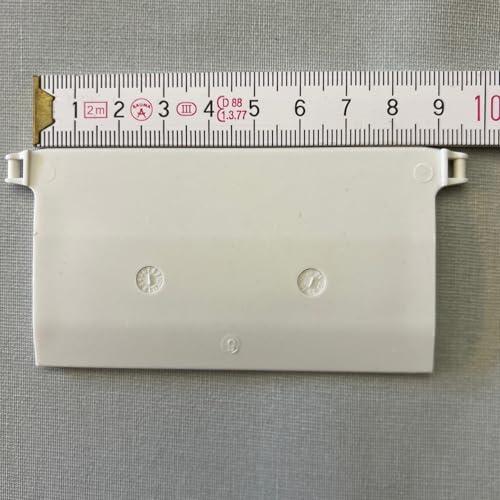 cg-sonnenschutz 10 Stück Beschwerungsplatten Breite 89 mm Gewichte für Vertikaljalousie Lamellen Vorhang Vorhang-Lamellen weiß aus Kunststoff - 2