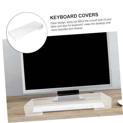 Protector de teclado acrílico para mantener tu escritorio y PC impecables 7