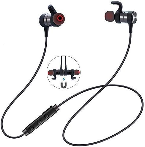 TECTOKA Bluetooth Headphones, Magnetic Wireless Earbuds with Build-in Microphone