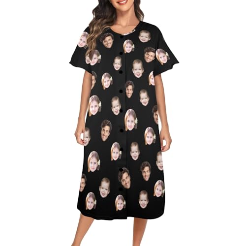 Personalized Nightshirt, Custom Nightgowns for Women, Womens Funny Nightgown