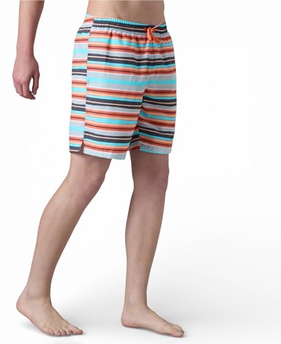 Image of Speedo Men's 4 Way Flex Essential Printed Watershorts with Side Pockets | Water Repellent | Internal Drawcord | Wide Waistband Swimming Trunks