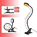 hooga Headboard Clip On Reading Light, Blue Light Blocking, Amber LED Night Light for Reading in Bed, at Computer or Desk. Day/Night Modes for White/Amber Light. 1600K Sleep Aid Light Black