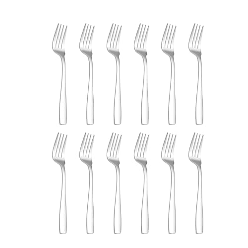 Otto Koning Hannover Forchette da tavola, 12 pezzi, in acciaio inox, finitura lucida, ideale per l'uso quotidiano, design lineare.