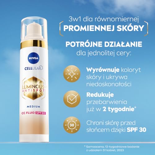 Nivea Luminous 630 Anti Spot Cc Cream Illuminante Spf 30 Colore Medium 40 Ml - 2
