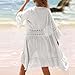 Cover Ups for Swimwear Fashion Women Lace Up Open Front Cardigan Bohemian Kimono Swimsuit Beachwear White