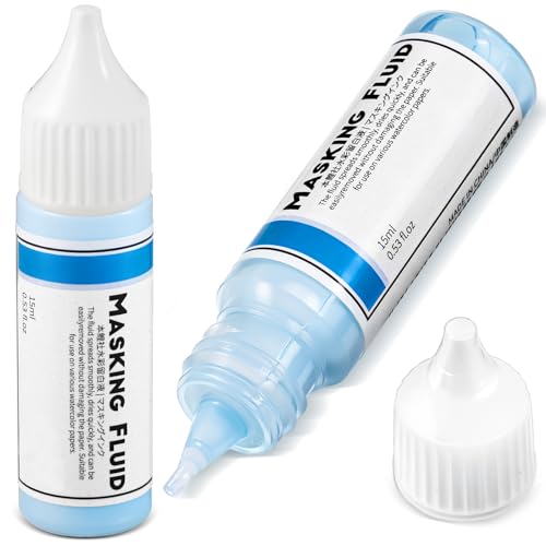 Masking Fluid for Watercolor Painting (2-Pack)