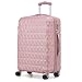 RMW Suitcase Large Hard Shell | Trolley Suitcases | 3 Digit Combination Lock| 4 Dual Spinner Wheels | Lightweight | Hold Check in Luggage | Aluminum Telescopic Handle (Rose Gold, Medium 24")