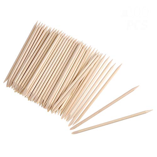 Preisvergleich Produktbild Hugttt Nagelhautstäbchen, Orange, 200 Stück