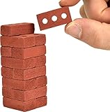 DESIGNED WITH ACCURACY – These miniature blocks are made of real cement. They are 1:6 scale, measuring 1.25” x .625”. Their wall thickness is also to scale. They are undoubtedly the most accurate miniature red bricks available. A VERY UNIQUE GIFT – S...